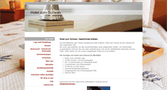 Desktop Screenshot of hotel-zum-schwan.com