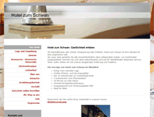 Tablet Screenshot of hotel-zum-schwan.com