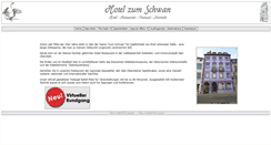 Desktop Screenshot of hotel-zum-schwan.de