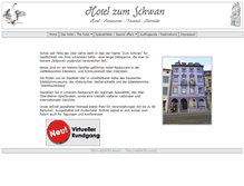 Tablet Screenshot of hotel-zum-schwan.de